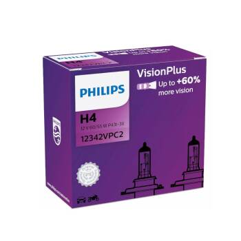 ŻARÓWKA 12V H4 60/55W VISION 2 SZT. PHILIPS